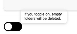 Remove empty folders feature